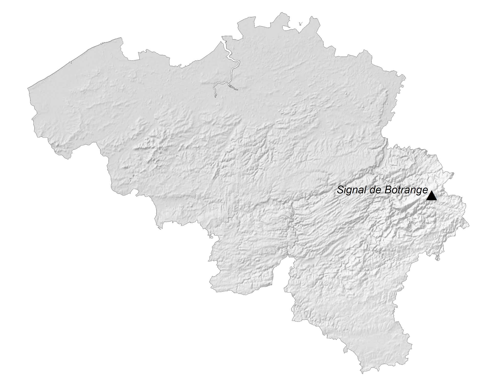 Belgium Elevation Map